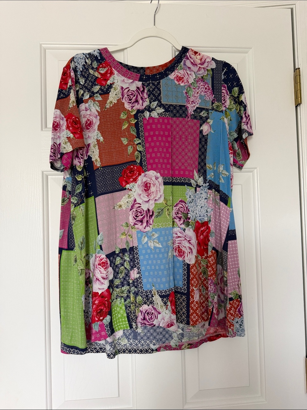Johnny Was Rose Patch Favorite Swing Tee